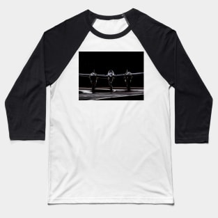 Silver P-38 Lightning head-on Baseball T-Shirt